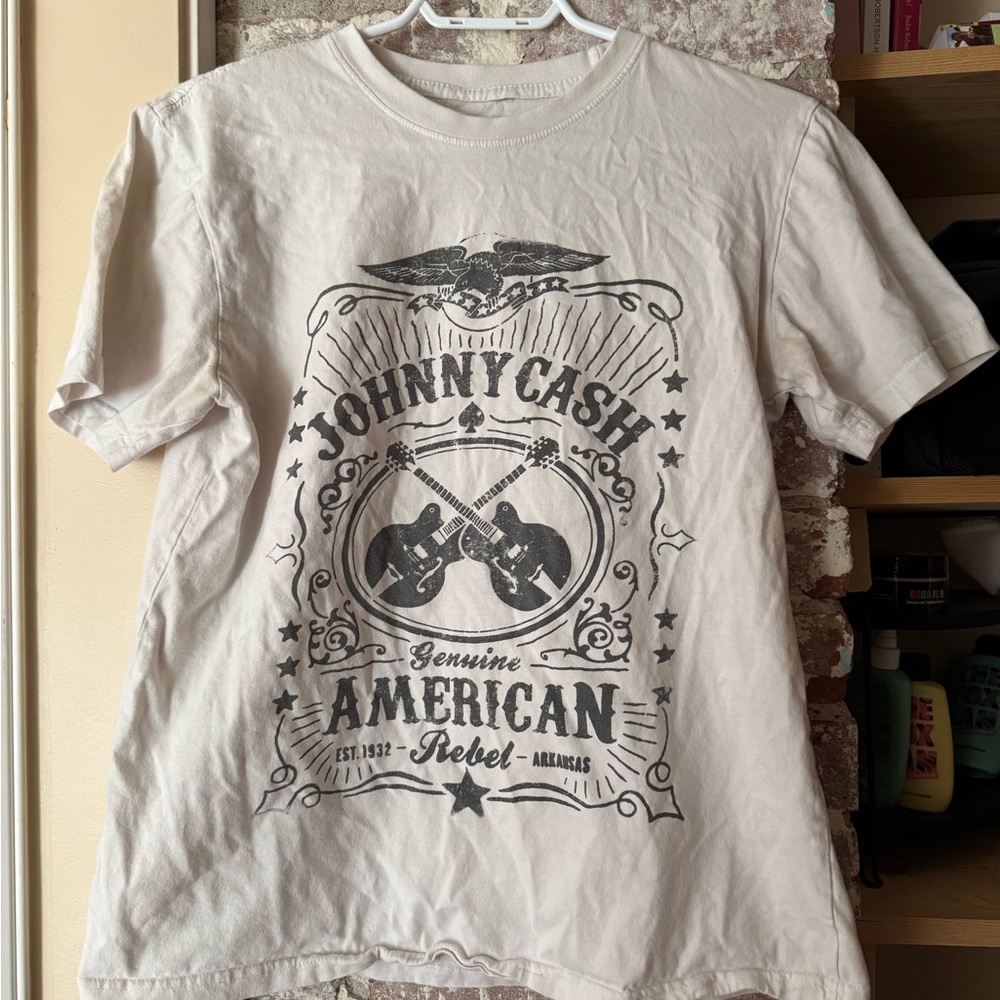 Johnny Cash Graphic T-Shirt - White